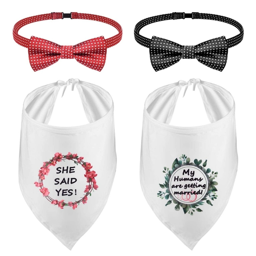 Lasiyanor My Humans are Getting Married Dog Bandanas de Honor Boda.